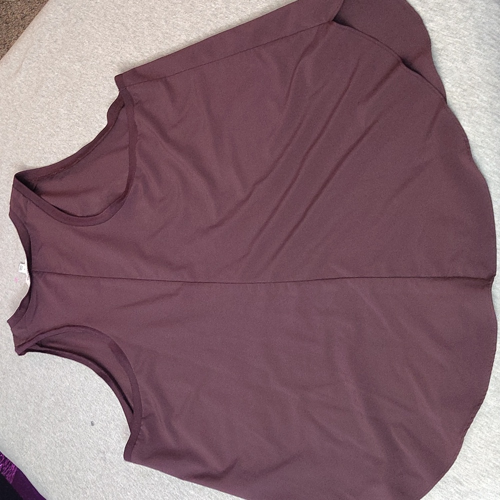 Women's Sleeveless Top - Purple  BR STANDARD WOMENS CASUAL COMFORT TANK TOP - Picture 14 of 15